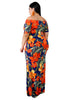 Rita Mermaid Plus Size Dress NZ - Orange 1