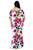 Rita Mermaid Plus Size Dress NZ - White 1